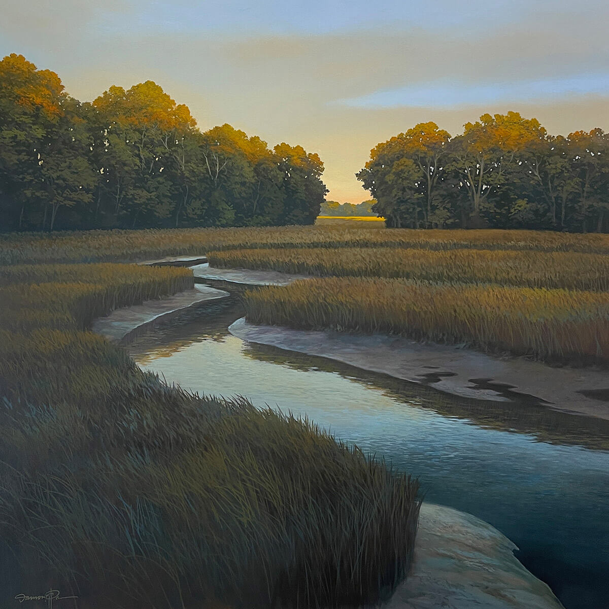 When the sun Returned – Acrylic painting by Delaware artist Damon Pla